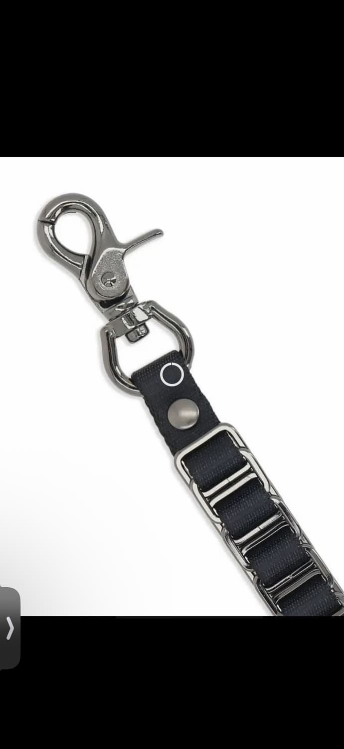 요지 야마모토 로고밴드 키링스트랩 블랙OS  상품이미지4