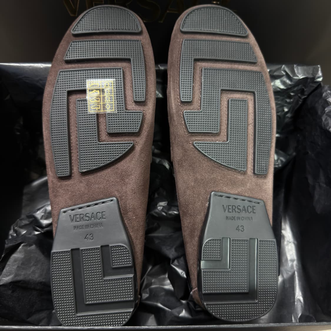 VERSACE 베르사체 브라운 스웨이드 로퍼 43 상품이미지3