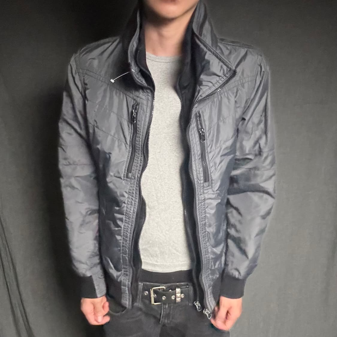 double zip-up nylon jacket 상품이미지3