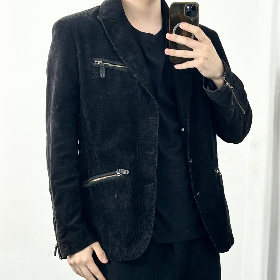 디젤 코듀로이 벨루어 테크니컬 블레이저 자켓 상품이미지3