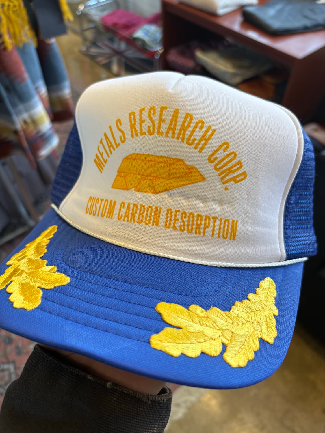 80s 미국 금 추출 전문 회사용 빈티지 트러커캡 상품이미지2