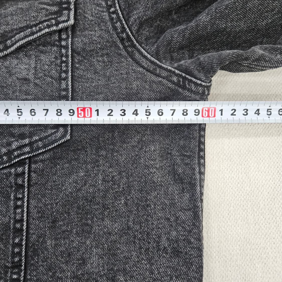 [XL] 자라 워시드 흑청 데님 자켓 0114YH1 상품이미지6