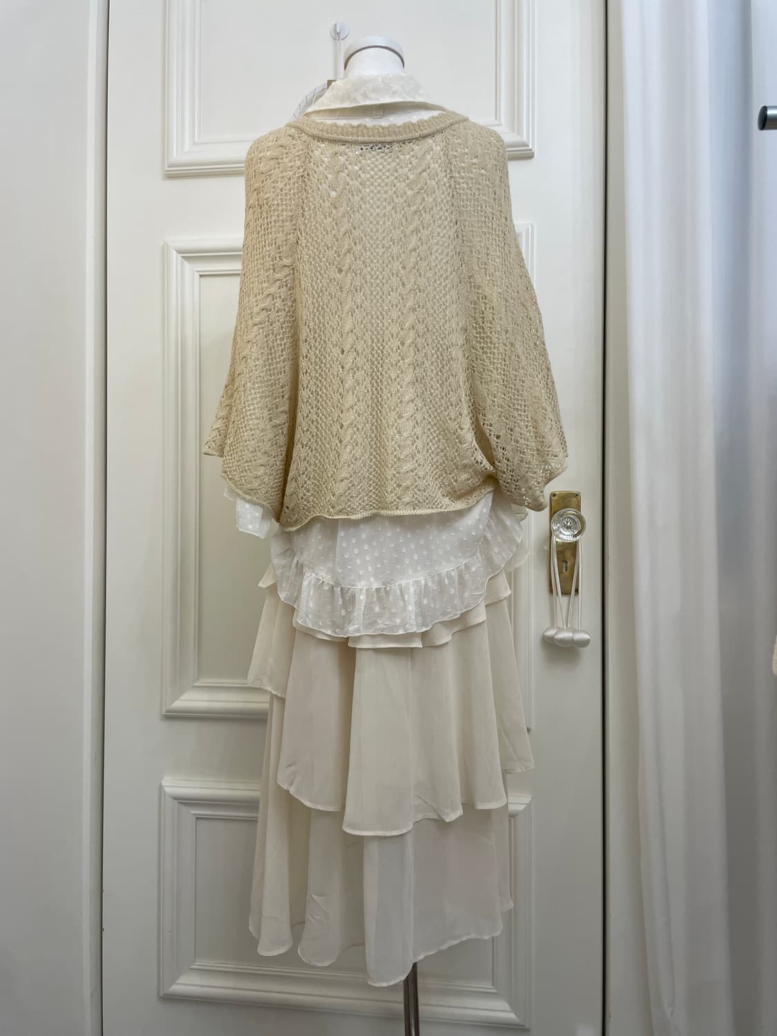 beige&ivory lace crochet layered fairy 3 상품이미지3