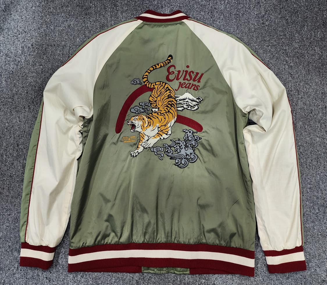 에비수 오리엔탈 타이거 자수 스카쟌 자켓  XL 상품이미지2