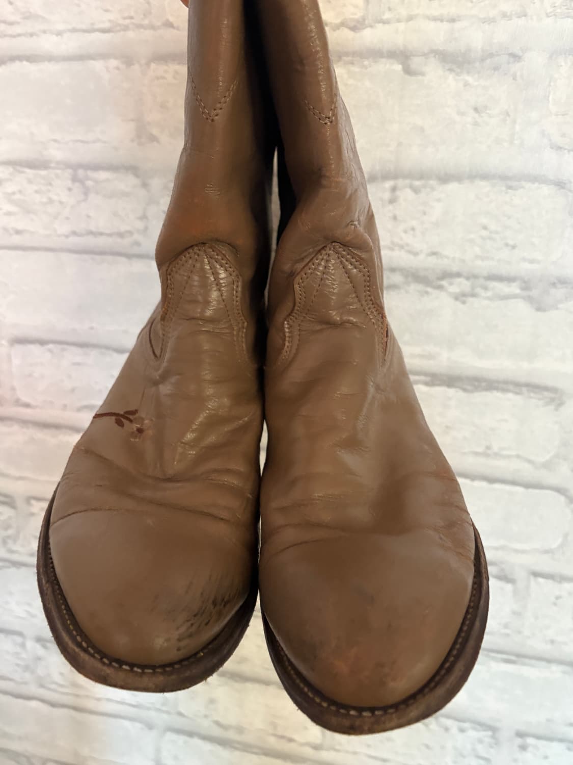 Brown leather boots  상품이미지2