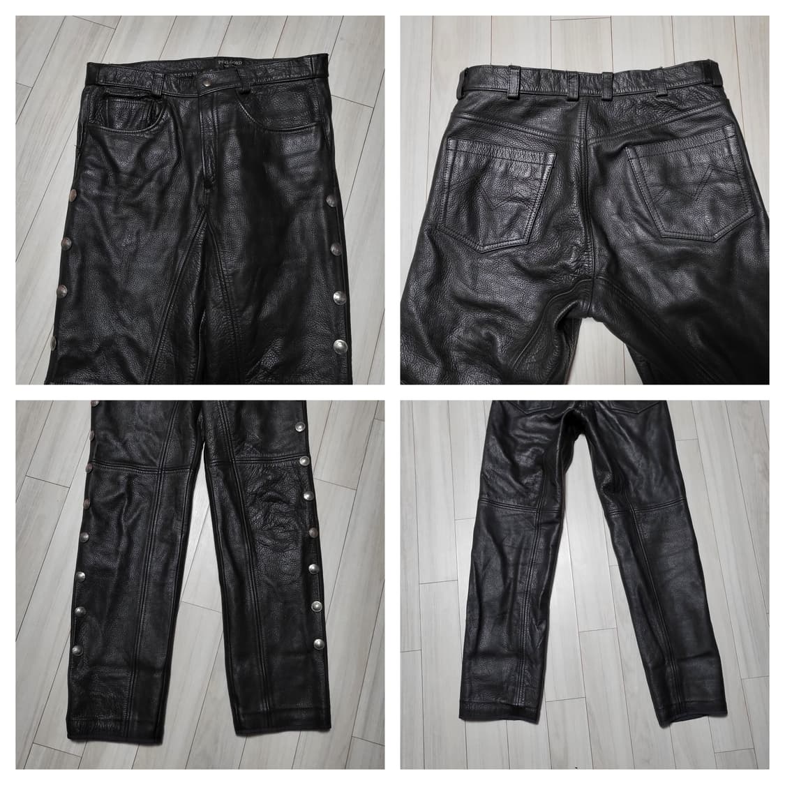 (32) 90s 버팔로니켈 레더팬츠 웨스턴 가죽바지 상품이미지5