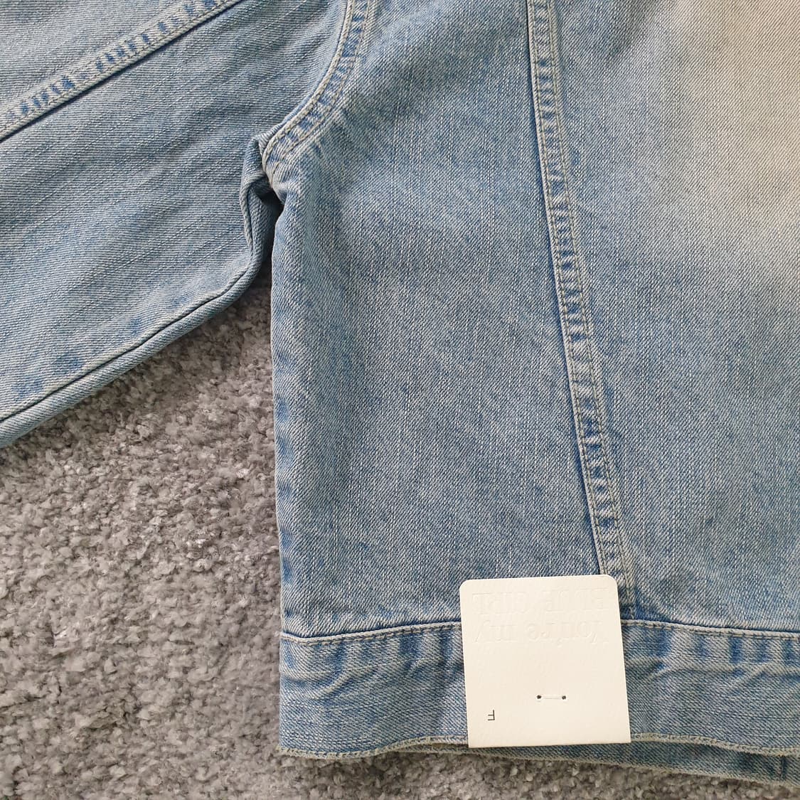 블루걸 데님 크롭 자켓 상품이미지5