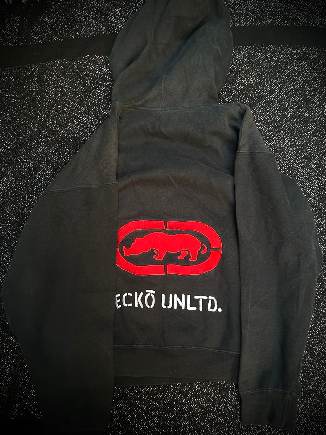 *Rare* 1990s  ECKO 올드스쿨 힙합 크롭핏 후드티 상품이미지4