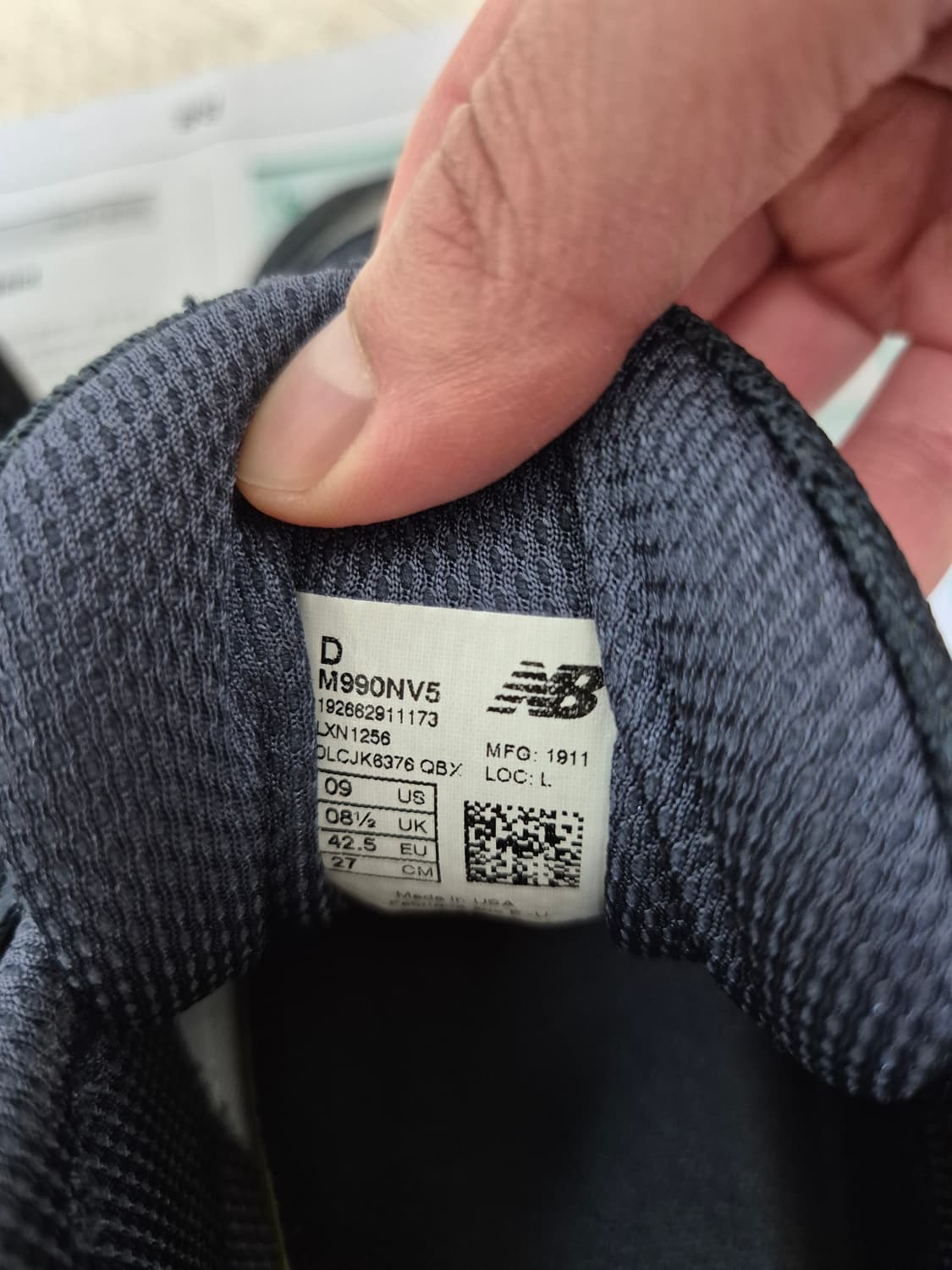 뉴발란스 990v5 네이비 Made in USA 270 상품이미지4