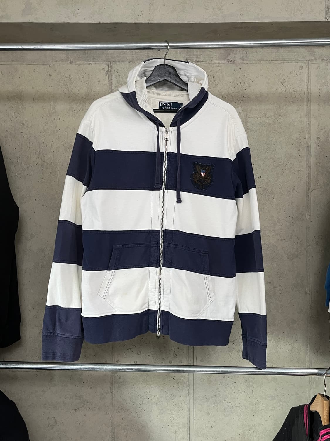 POLO RALPH LAUREN STRIPE THERMAL HOODIE 상품이미지2