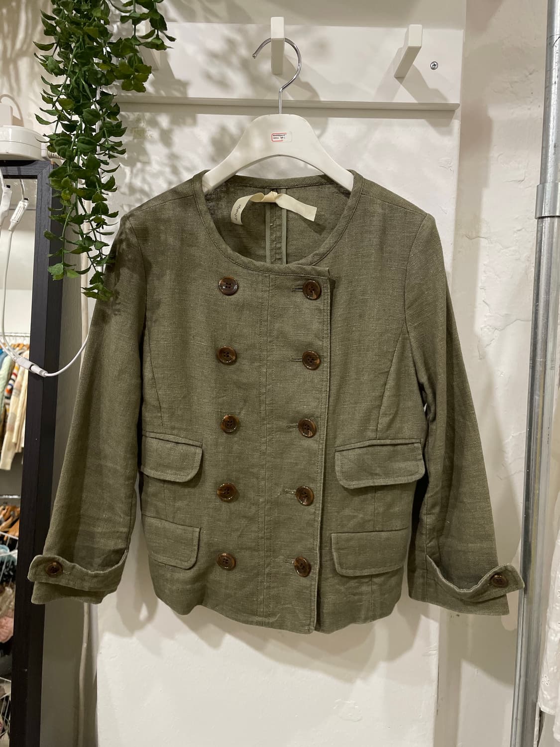 Double-Breasted Linen Jacket 상품이미지7