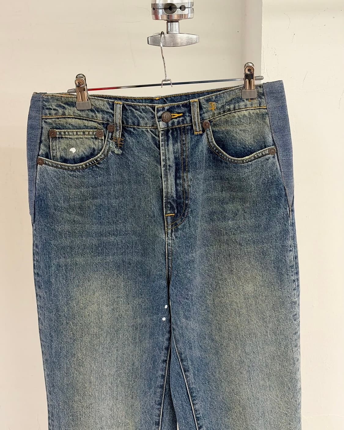 r13 워싱 클래식 블루 데님 팬츠  상품이미지4