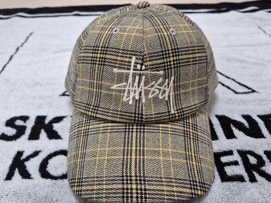 (os) 스투시 빅로고 체크 캡 모자  Stussy check cap 상품이미지2