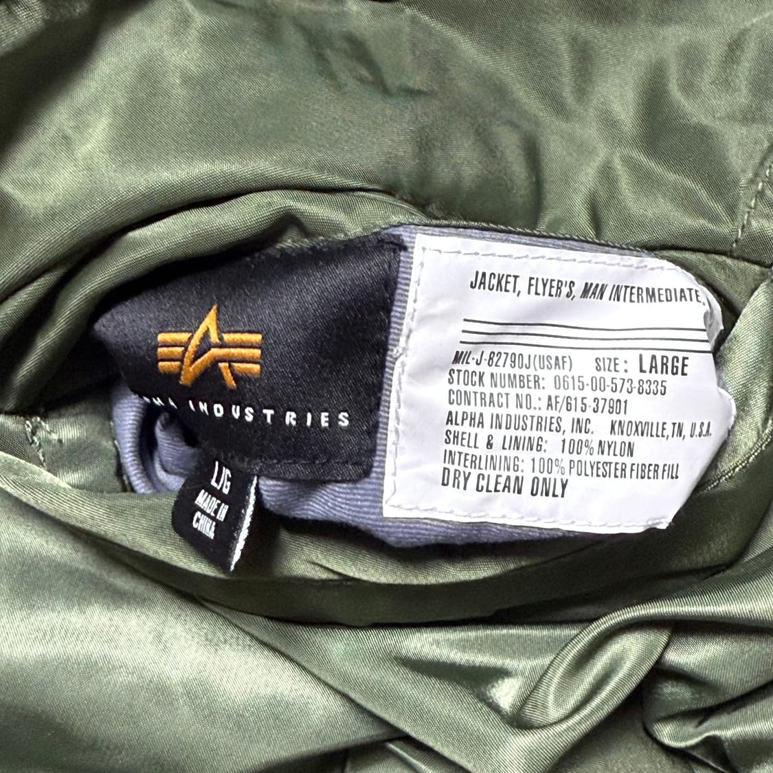 L 알파인더스트리 리버시블 ma-1 항공 자켓 상품이미지5