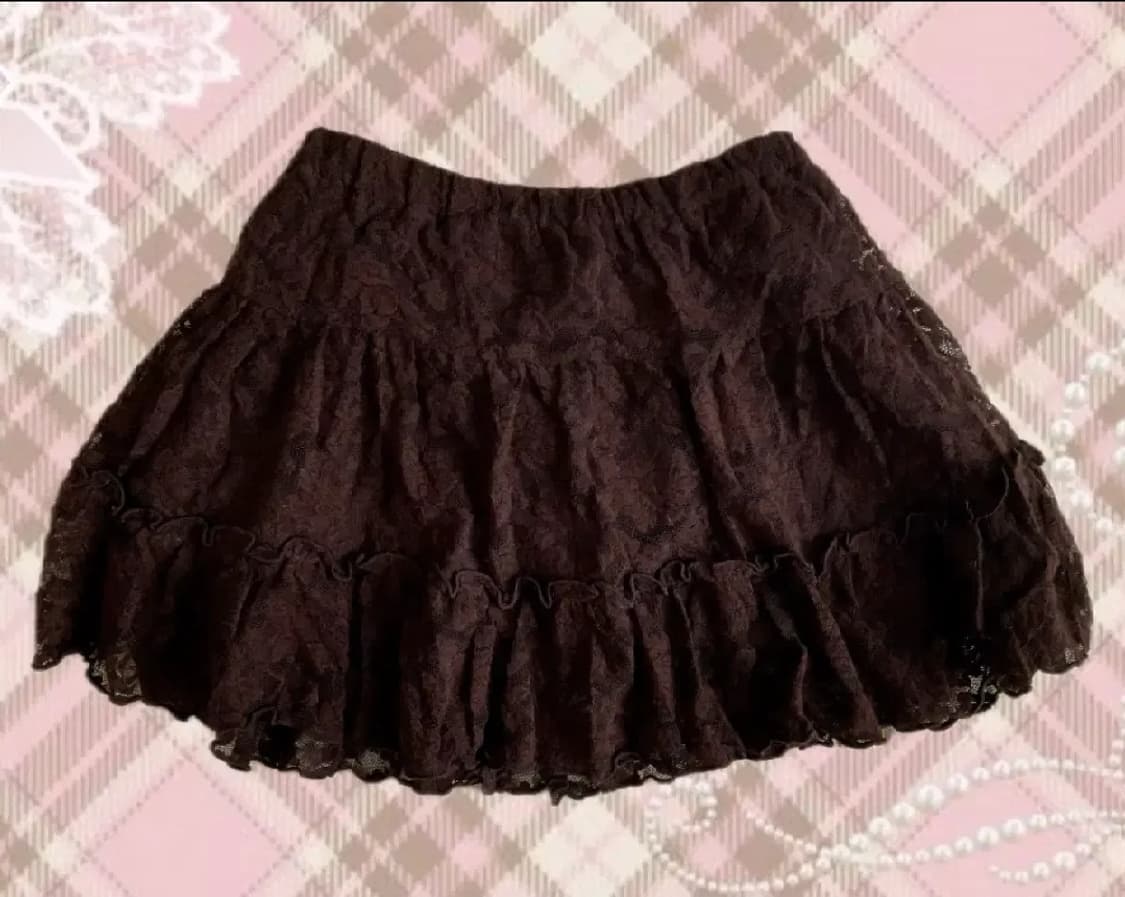 실사o) 리즈리사 큐롯 스커트 유일매물 라떼 히메 갸루 트랄랄라 세실맥비 상품이미지2
