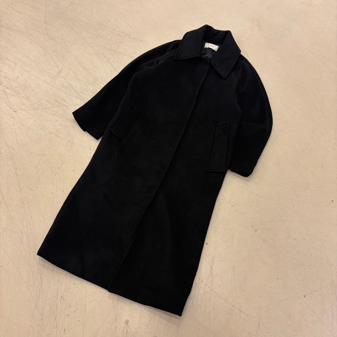 라퍼지 우먼 블랙 롱코트 상품이미지1