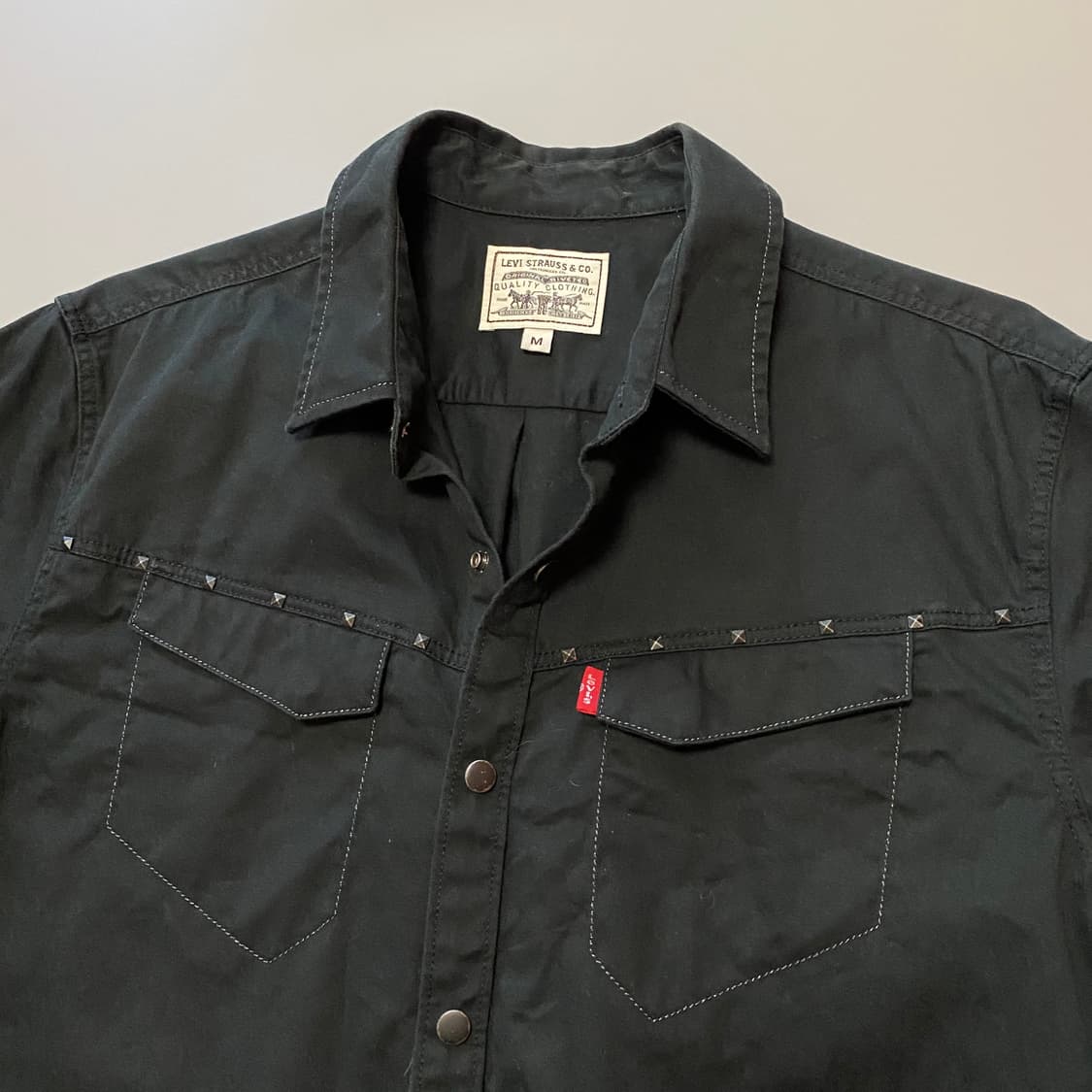 (M)Levi's 리바이스 스터드 웨스턴 블랙셔츠 상품이미지2