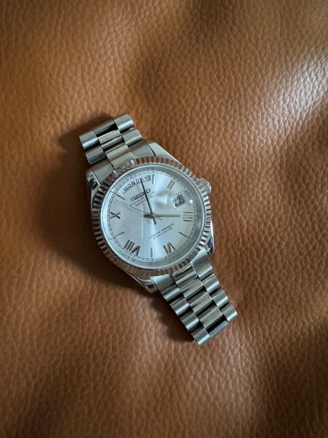 세이코 MOD 오토매틱 시계 (데이데이트) 상품이미지1