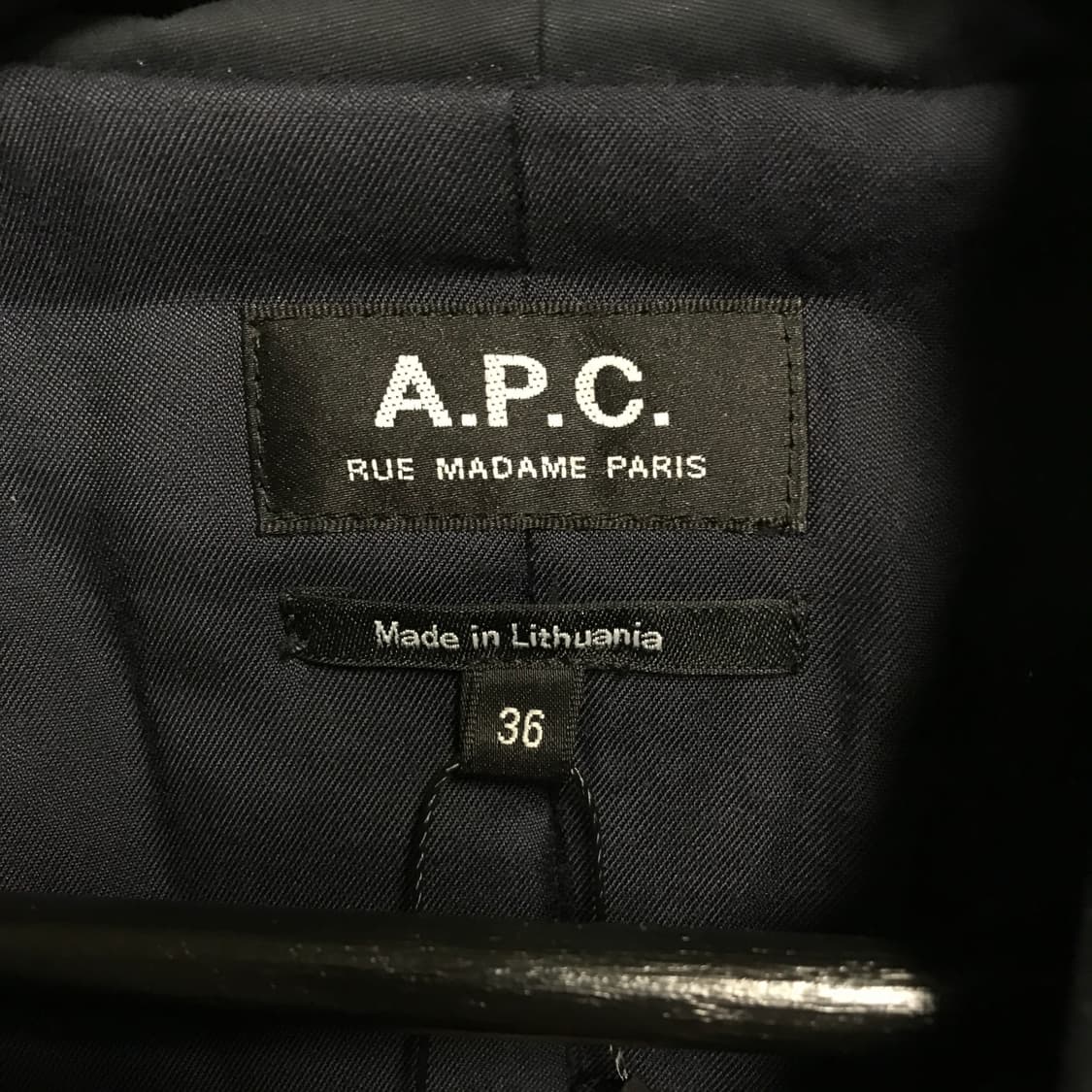 A.P.C. 아페쎄 후드 자켓 네이비 36(W) 상품이미지4
