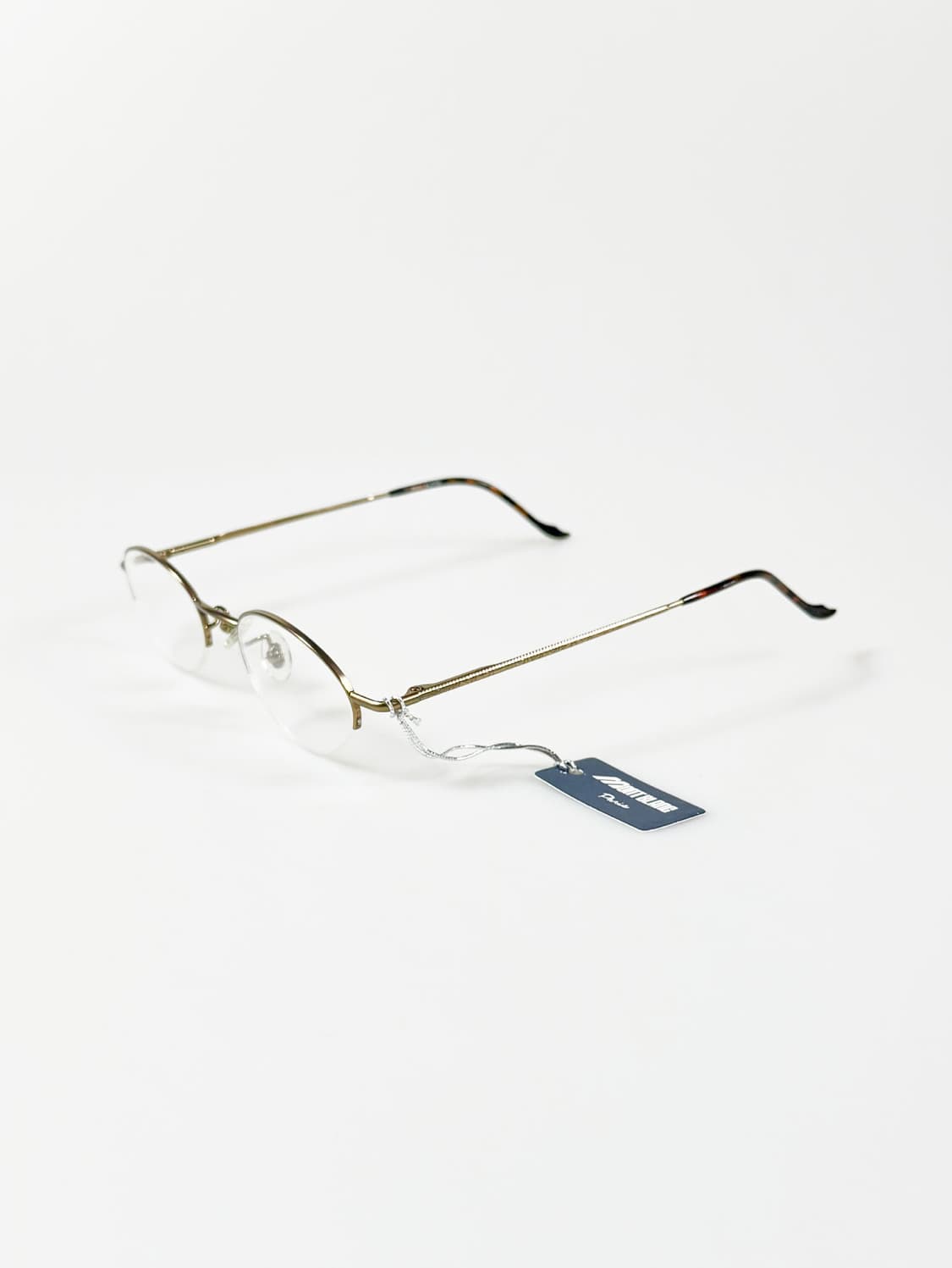 MONT BLANC PARIS 골드 오벌 반무테 빈티지 안경 상품이미지4