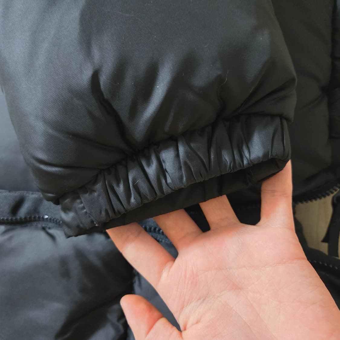 리 우먼 크롭 릿지 다운 블랙 M 상품이미지7