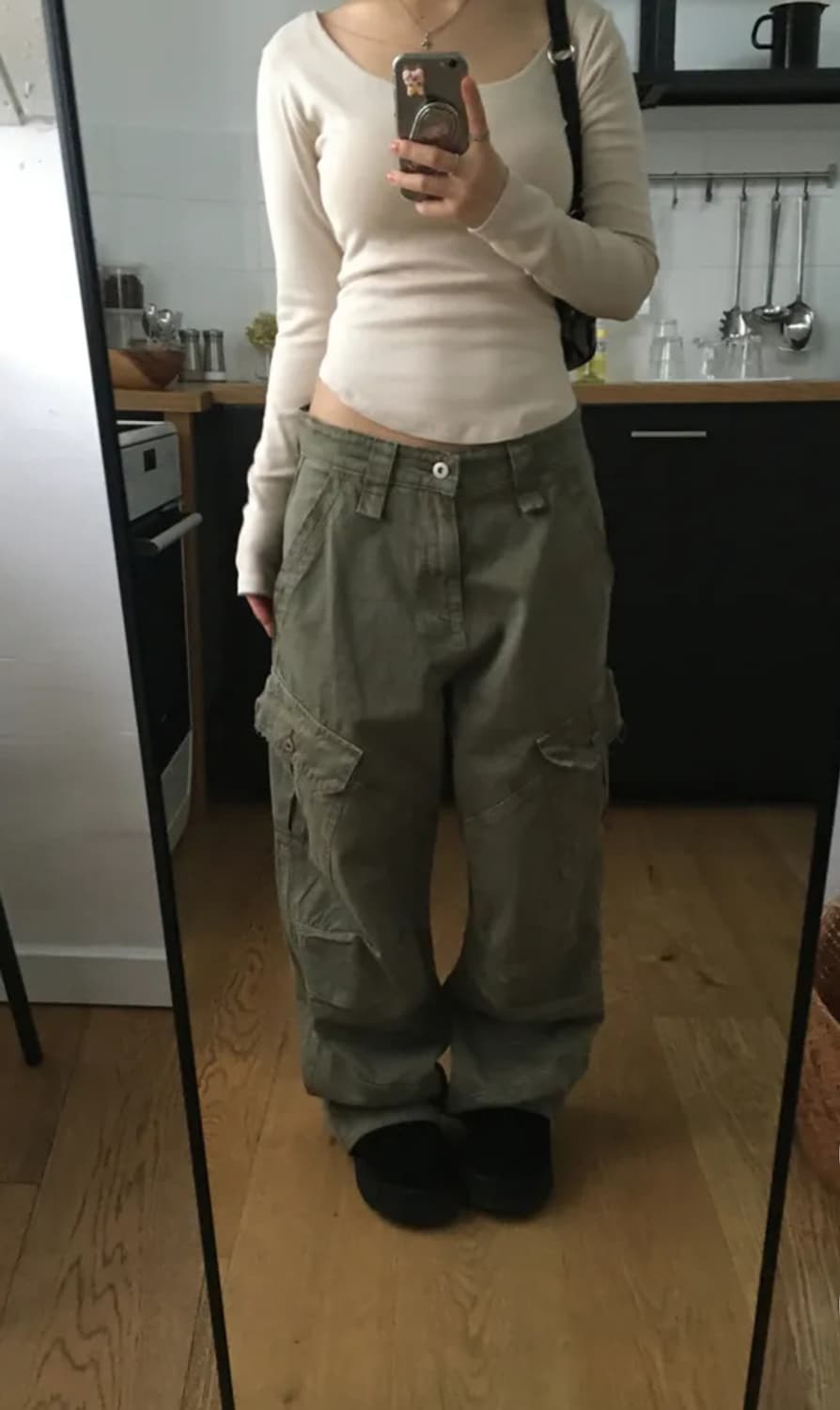 카고팬츠 카키 s (새상품) 상품이미지1