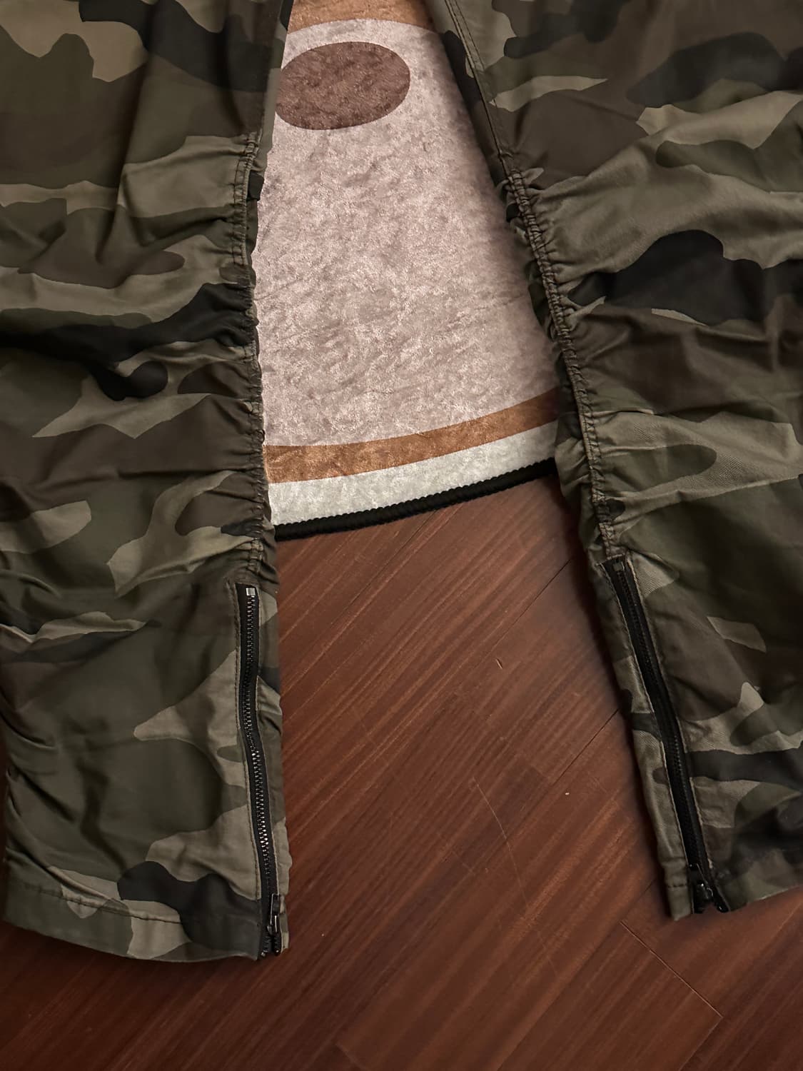 릭 오웬스 핏 링클 카모 팬츠 상품이미지5