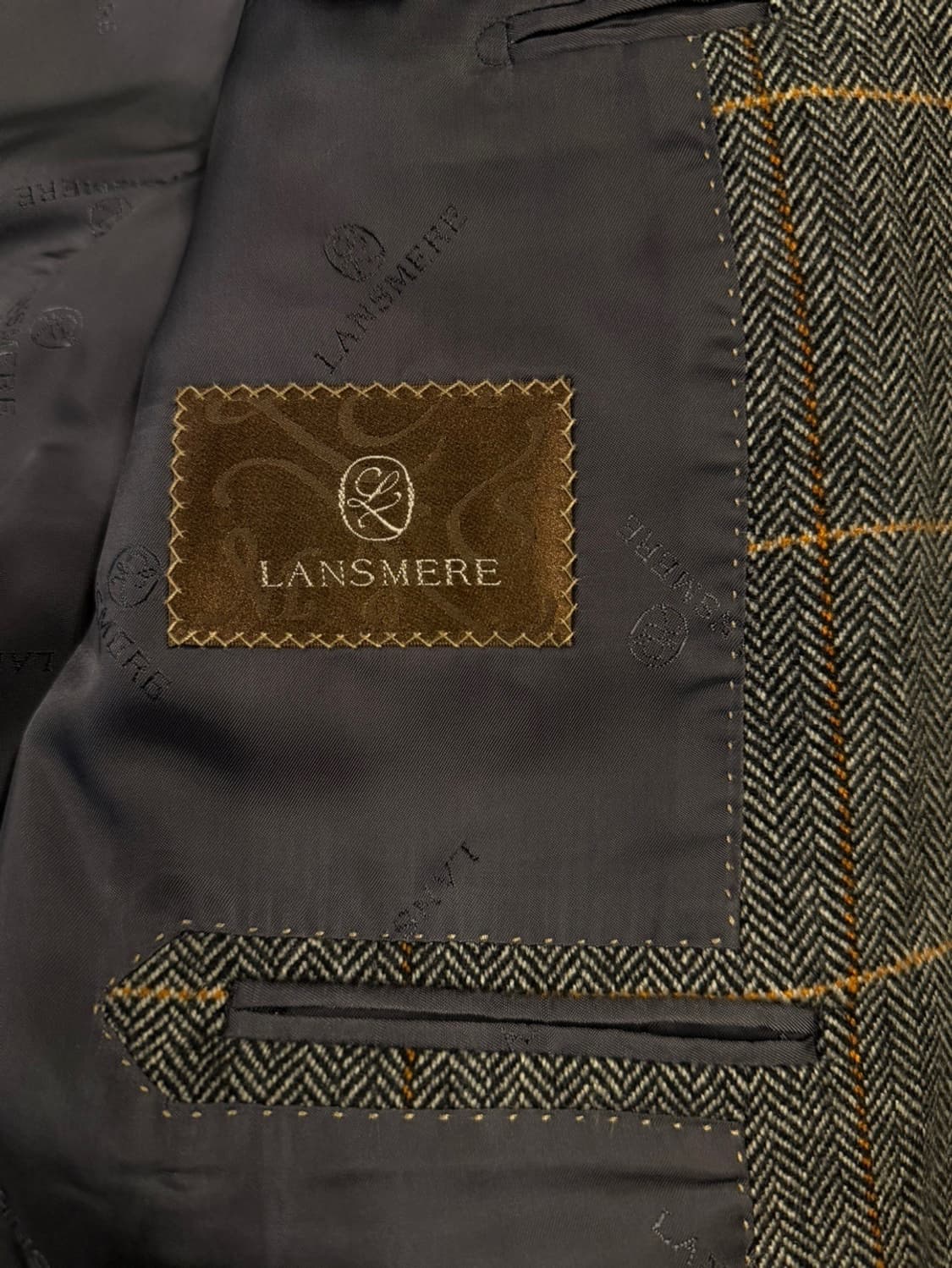 란스미어 캐시미어 자켓 남성105 상품이미지9