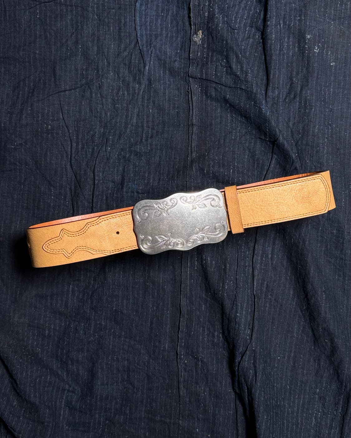 00-10‘s 폴로 랄프로렌 레더 웨스턴 벨트 S 상품이미지1