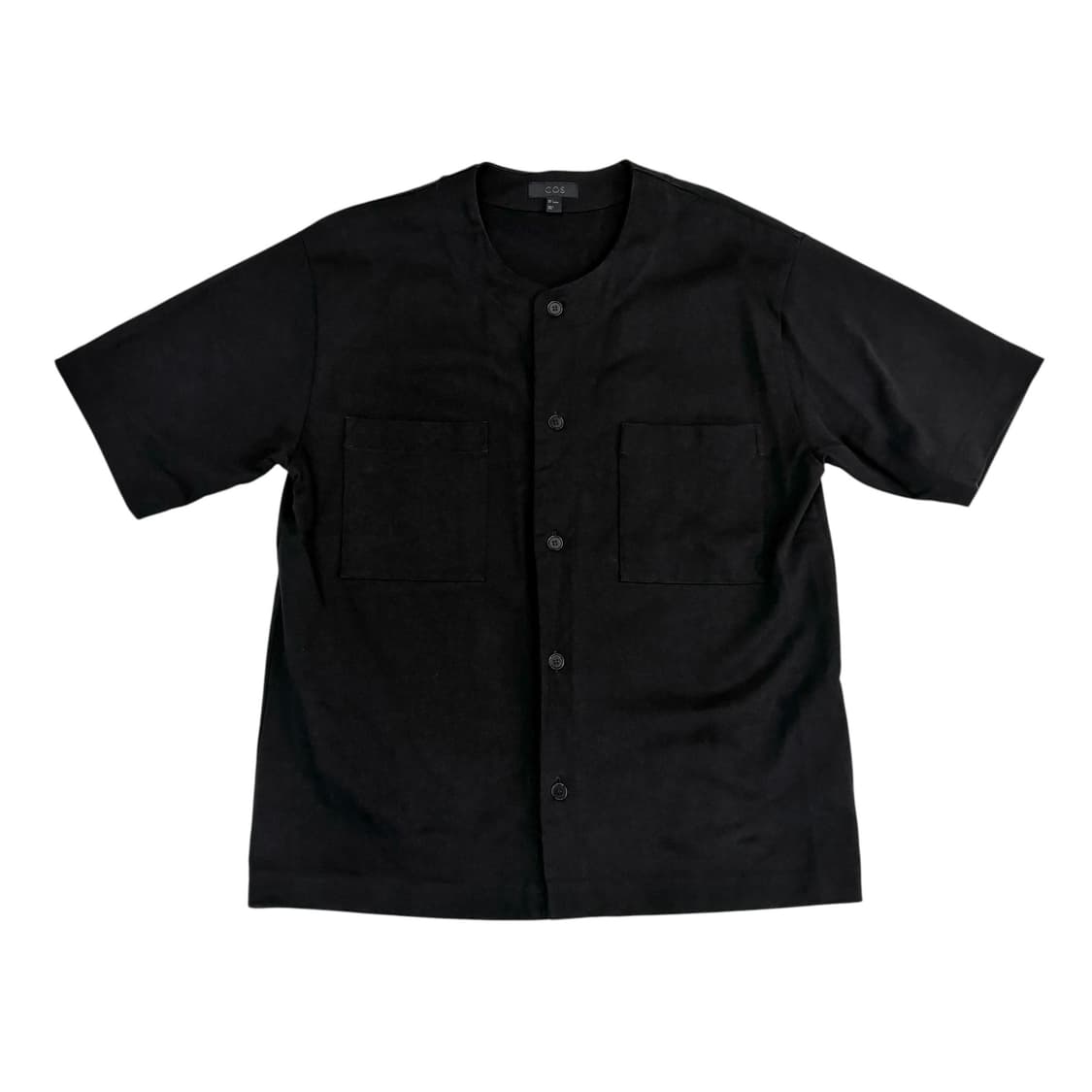코스 블랙 코튼 반팔 셔츠 상품이미지1