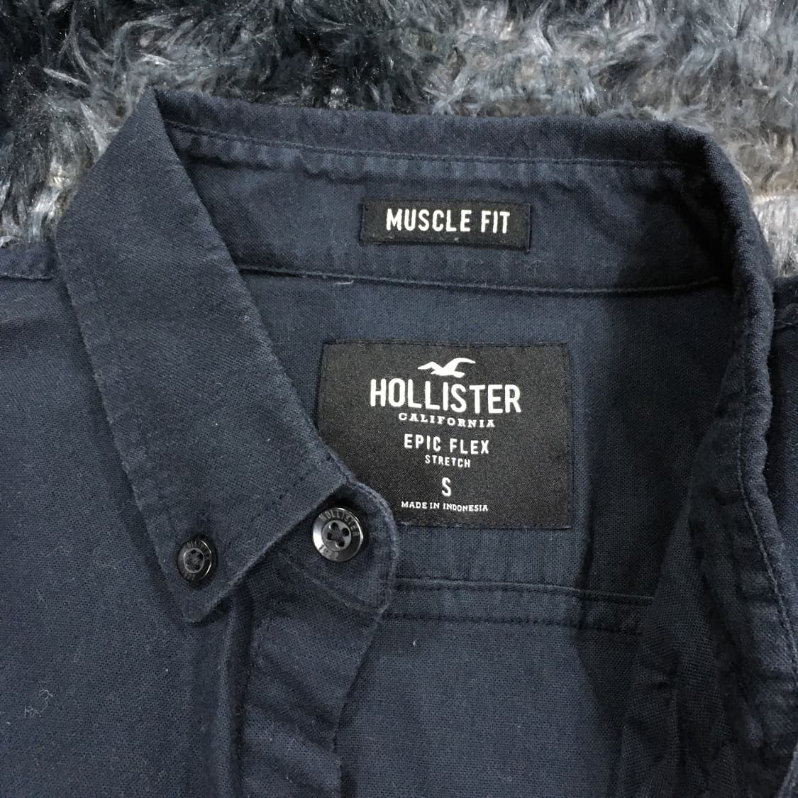 투티/0267 홀리스터 블랙 슬림핏 셔츠 y2k 긱시크 머슬핏 상품이미지5