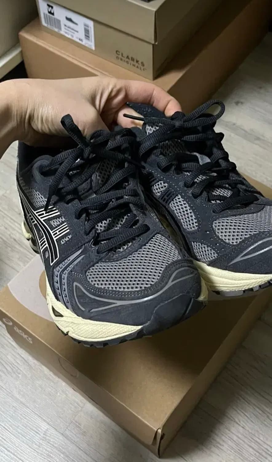 아식스 젤 카야노 14 클레이 그레이 블랙 상품이미지3