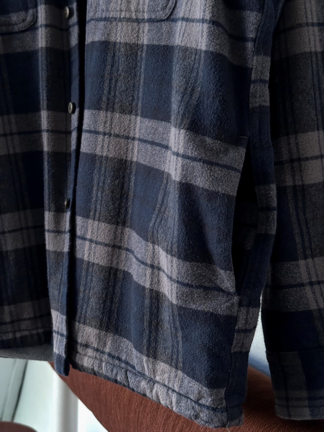 Inner fleece cpo design check blouson 상품이미지3