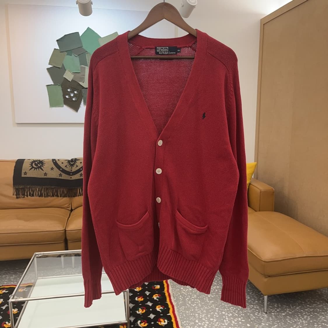 폴로 랄프로렌 아방핏 버건디 니트 가디건 95 C07084 상품이미지3