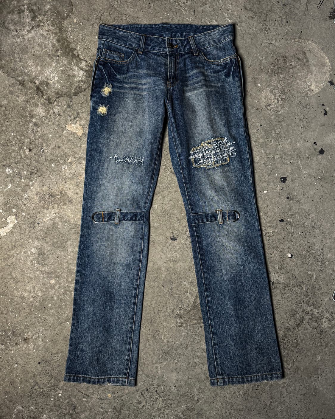HELL CAT PUNKS – Zip Denim Bondage Pants 상품이미지2