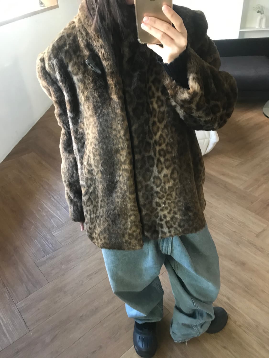 vintage leopard fur jacket 상품이미지3