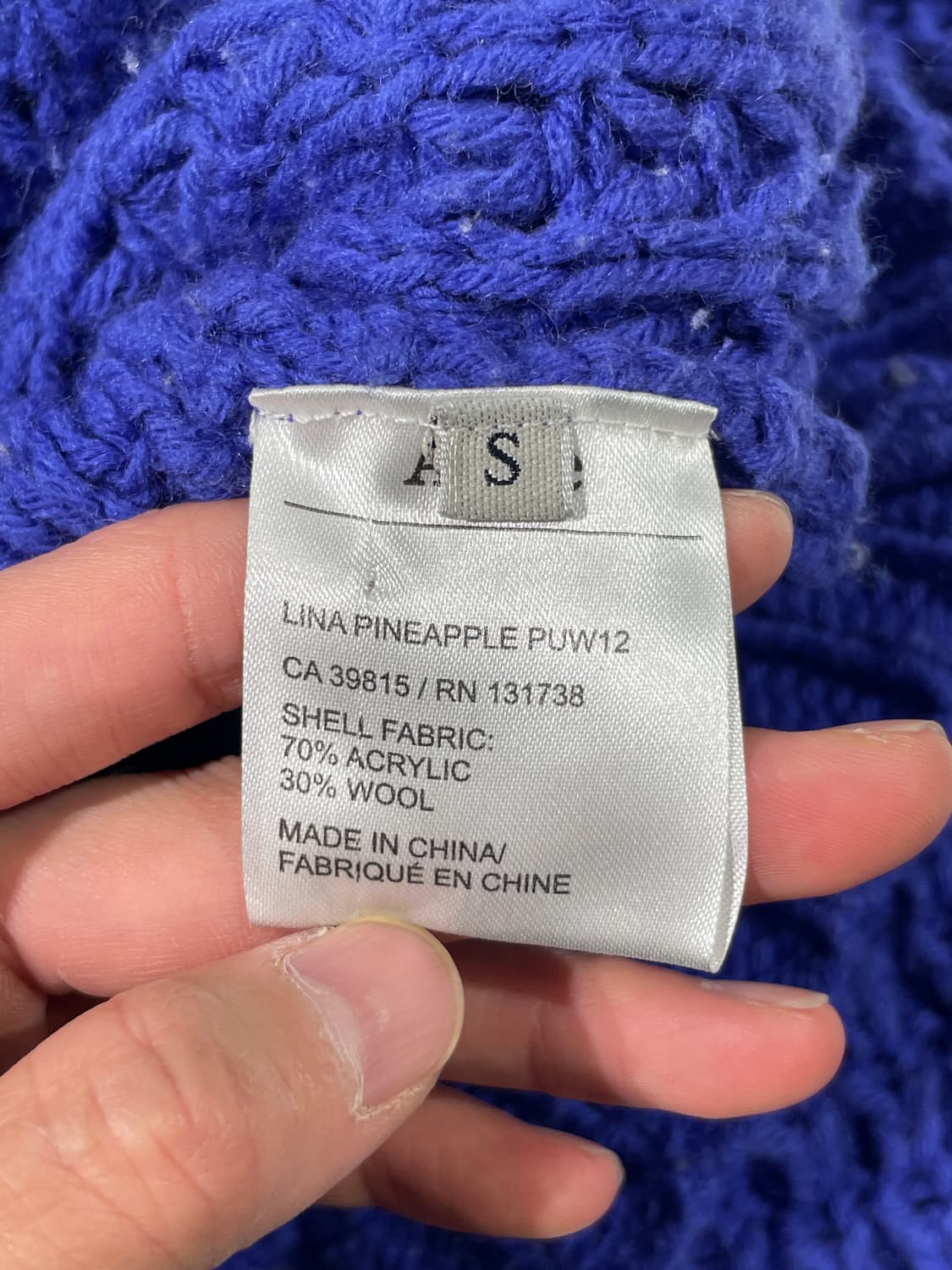 아크네 스튜디오 퍼플 울 크루넥 스웨터 상품이미지8