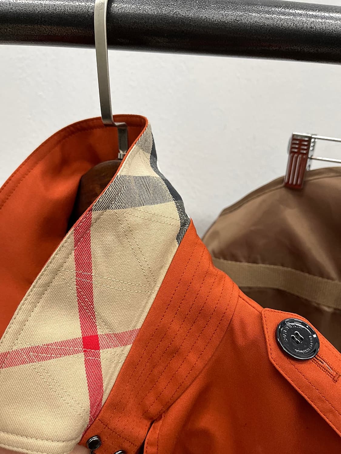 여) 버버리 오렌지 트렌치코트 상품이미지6