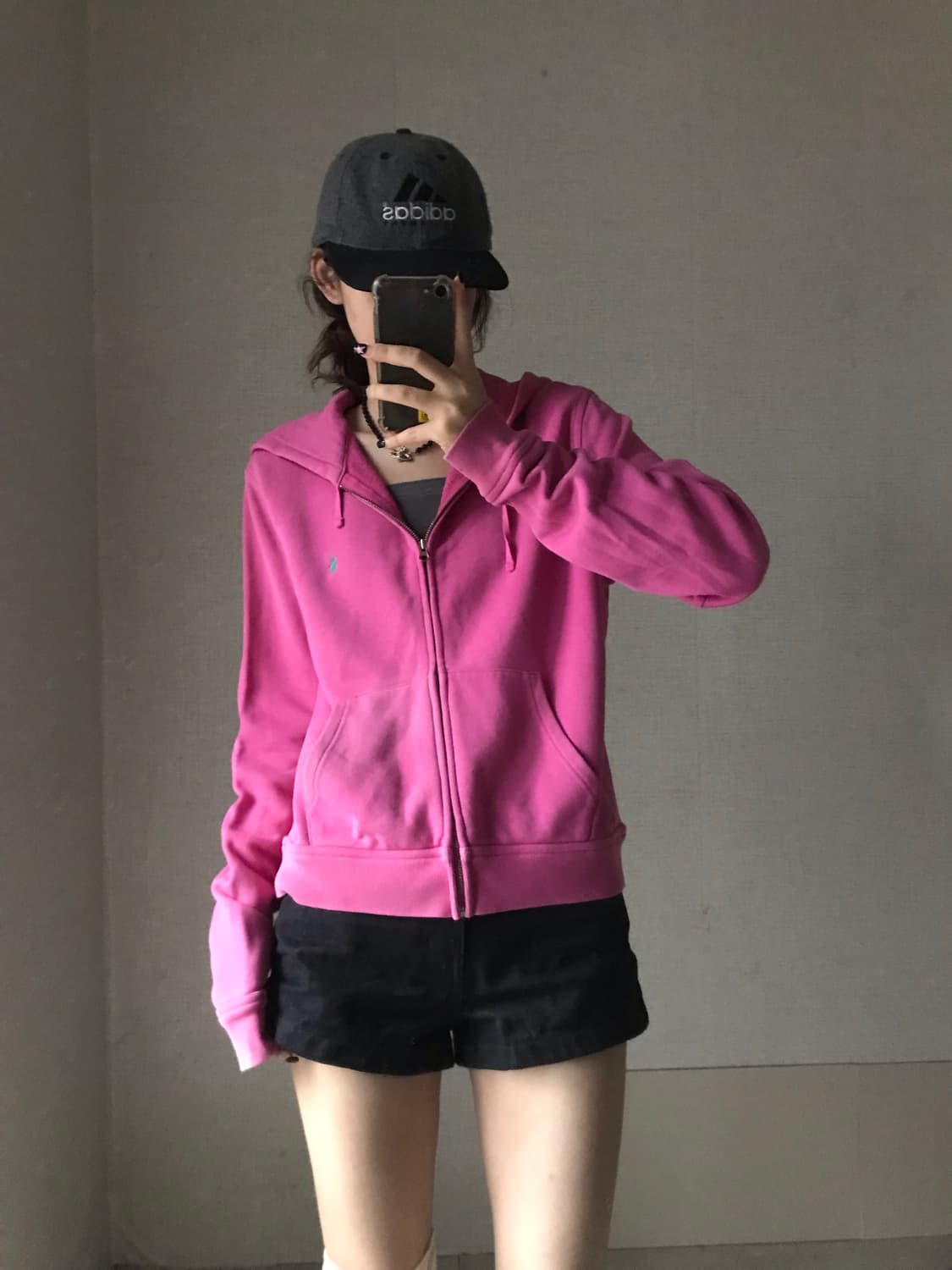 폴로 핑크 후드집업 상품이미지6