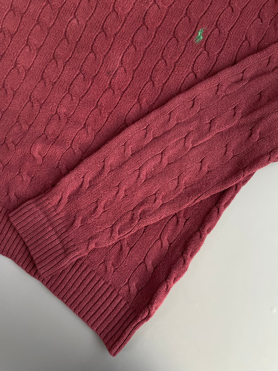[L] 폴로 랄프로렌 코튼 케이블 꽈배기 니트 스웨터 상품이미지5