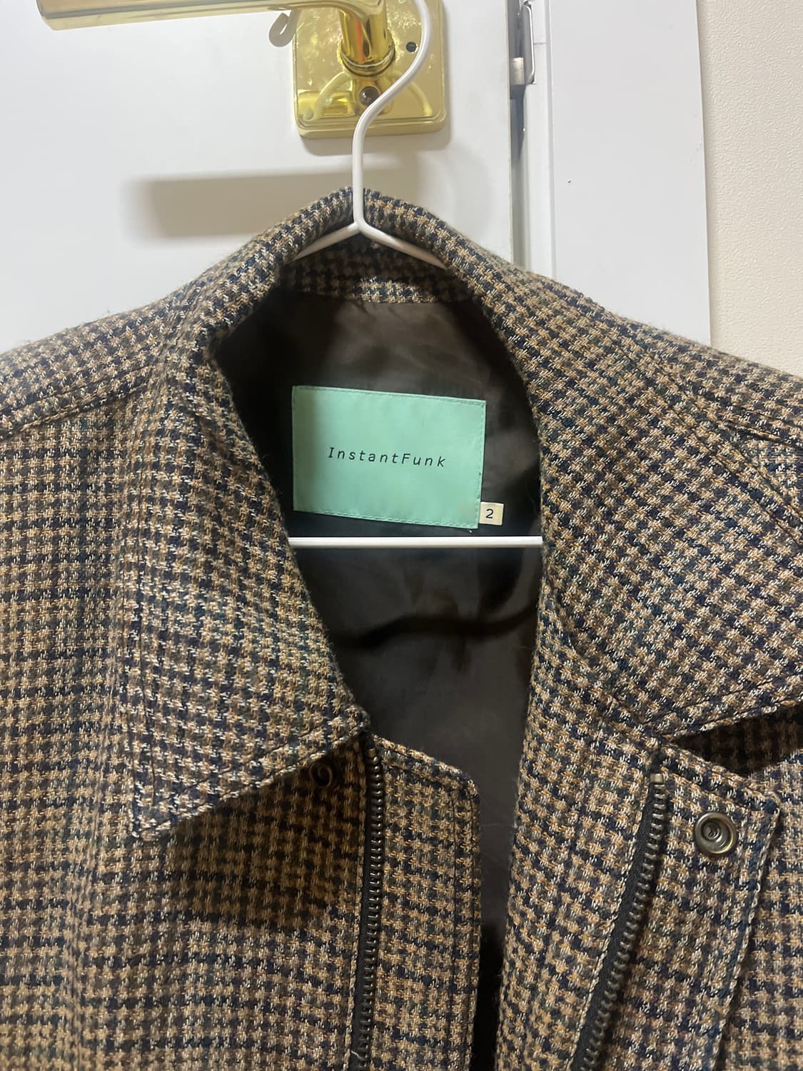 인스턴트 펑크 체크 블루종 상품이미지2