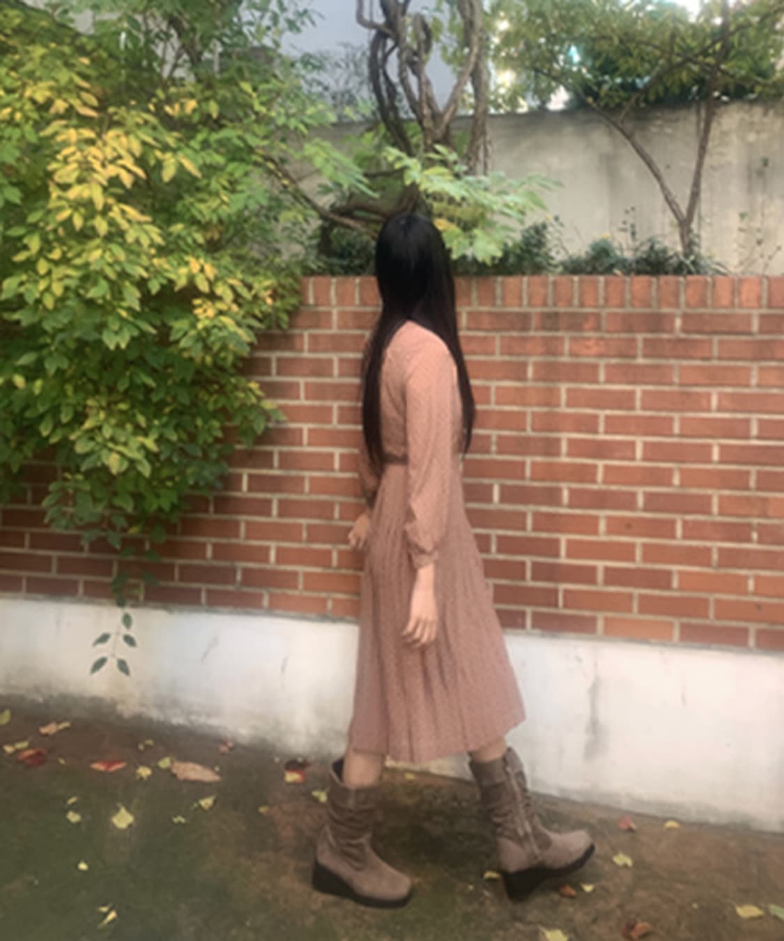 Vintage Frill Collar Dress 상품이미지1