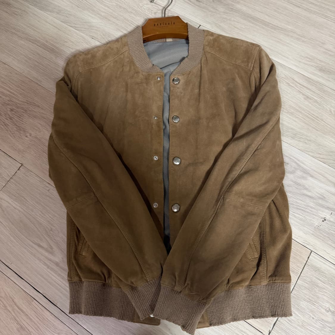 빠니깔레 스웨이드 봄버 자켓 M(50) 상품이미지3