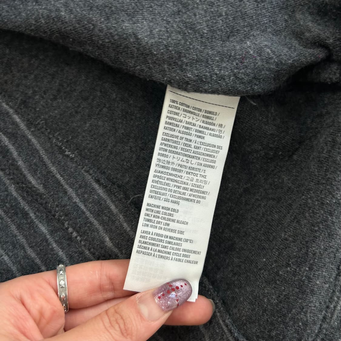 Abrcrombie 아베크롬비 그레이 스트라이프 헨리넥 롱슬리브 상품이미지6