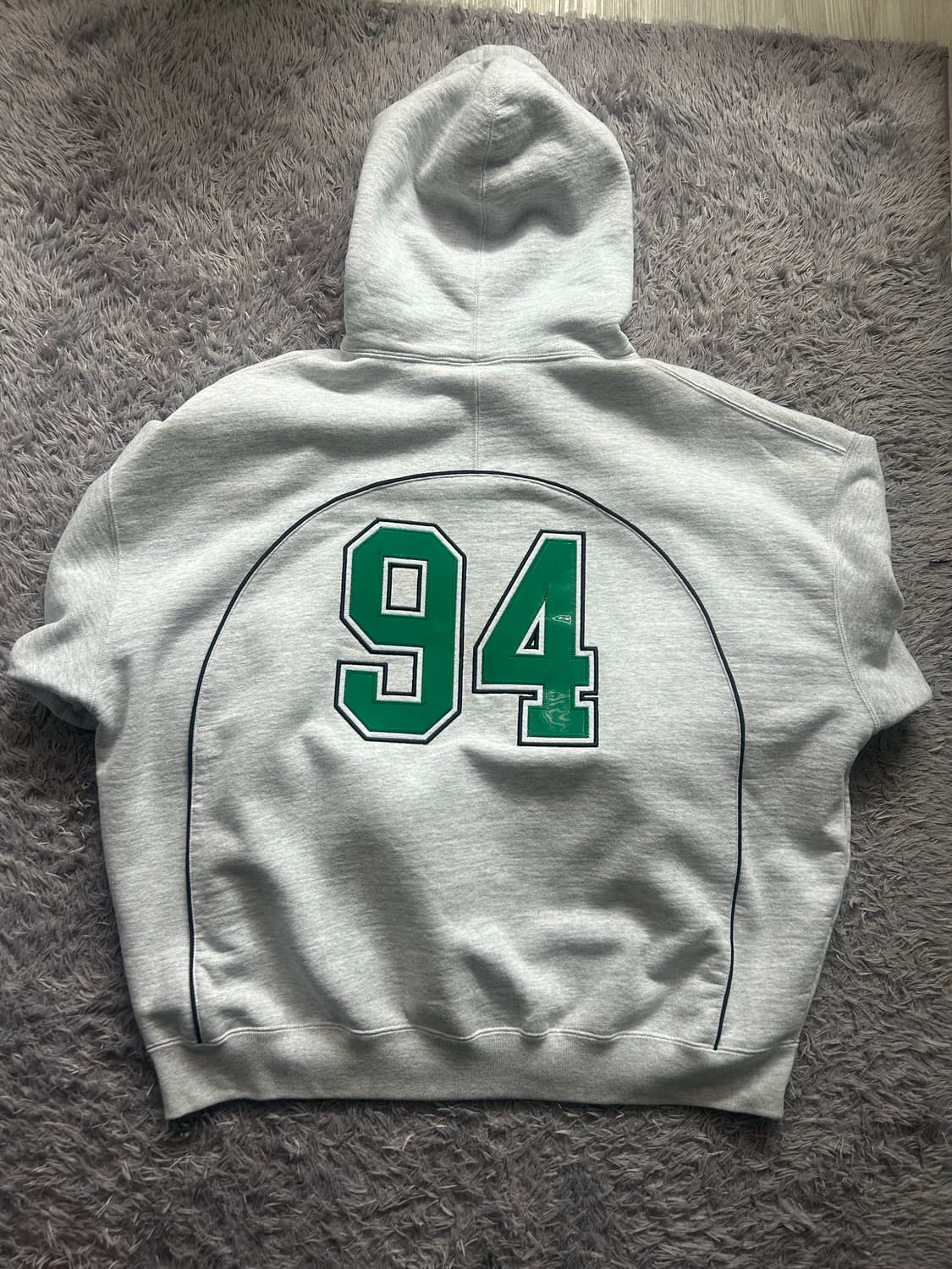 슈프림 박시 파이핑 아크 후드 애쉬그레이 M 상품이미지2