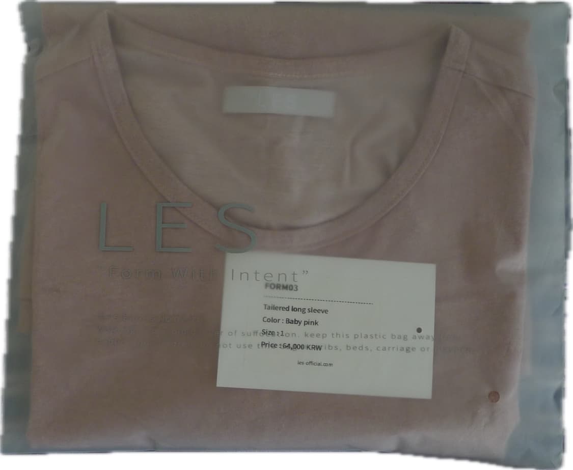 1)Les tailored long sleeve baby pink 상품이미지1