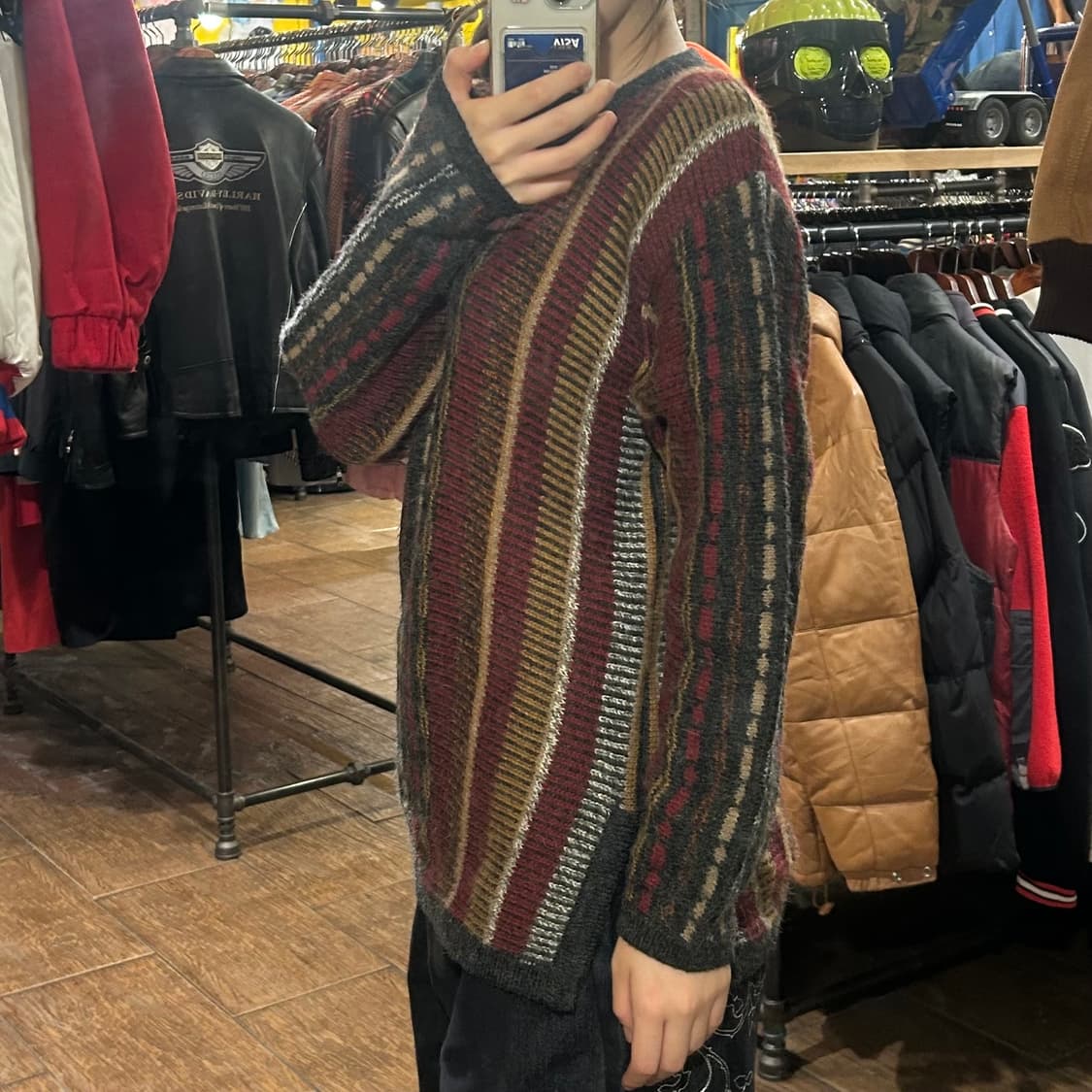 [HI] 스트라이프 자카드 니트 상품이미지3