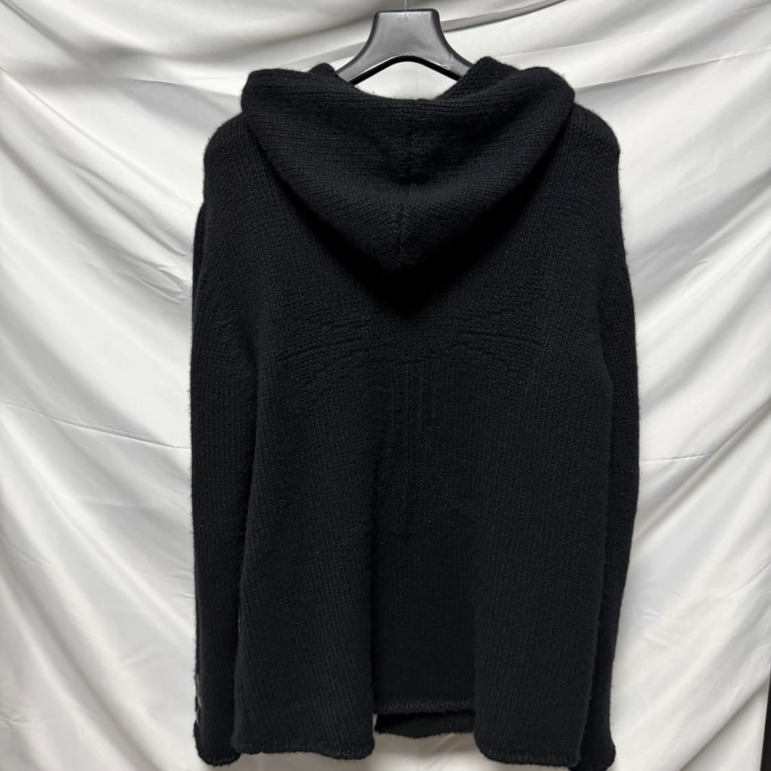 [S+급/M] 크롬하츠 멀티 레더패치 캐시미어 크로스 자수 후드티 상품이미지1