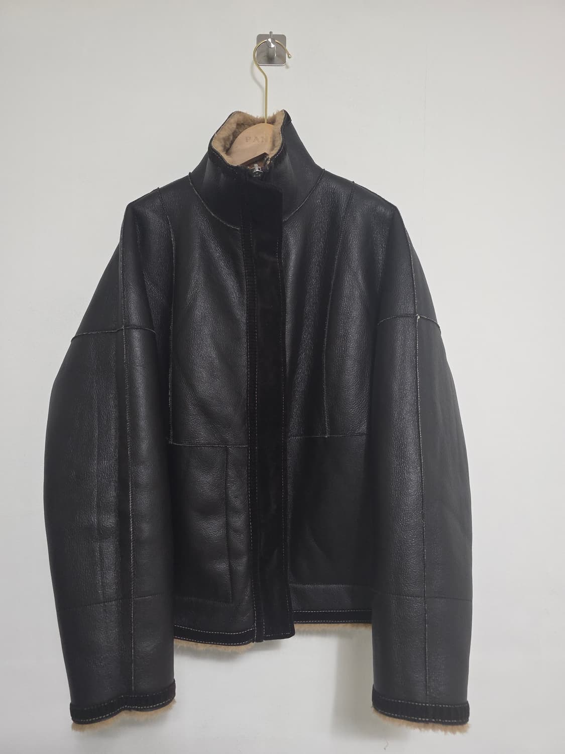 ZARA 자라 에코 시어링 무스탕 자켓 베이지 M 상품이미지7