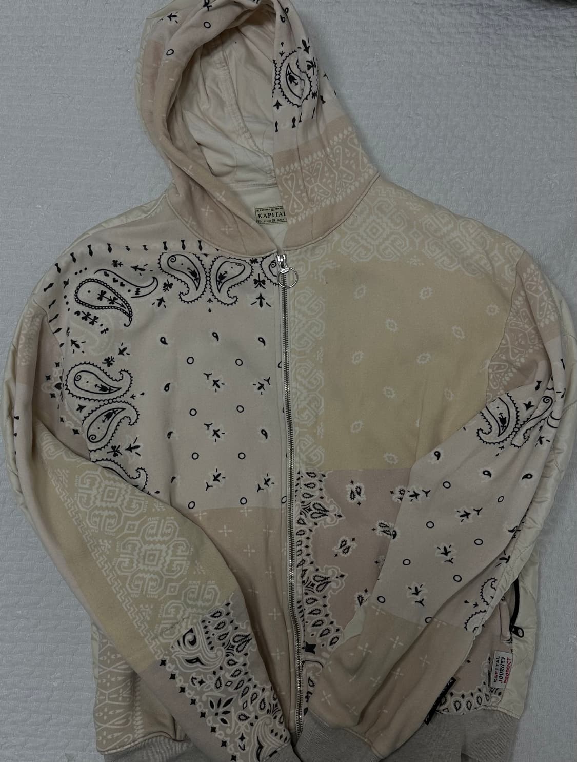 캐피탈 플리스 반다나 비부악 후드 블루종 키나리 상품이미지1